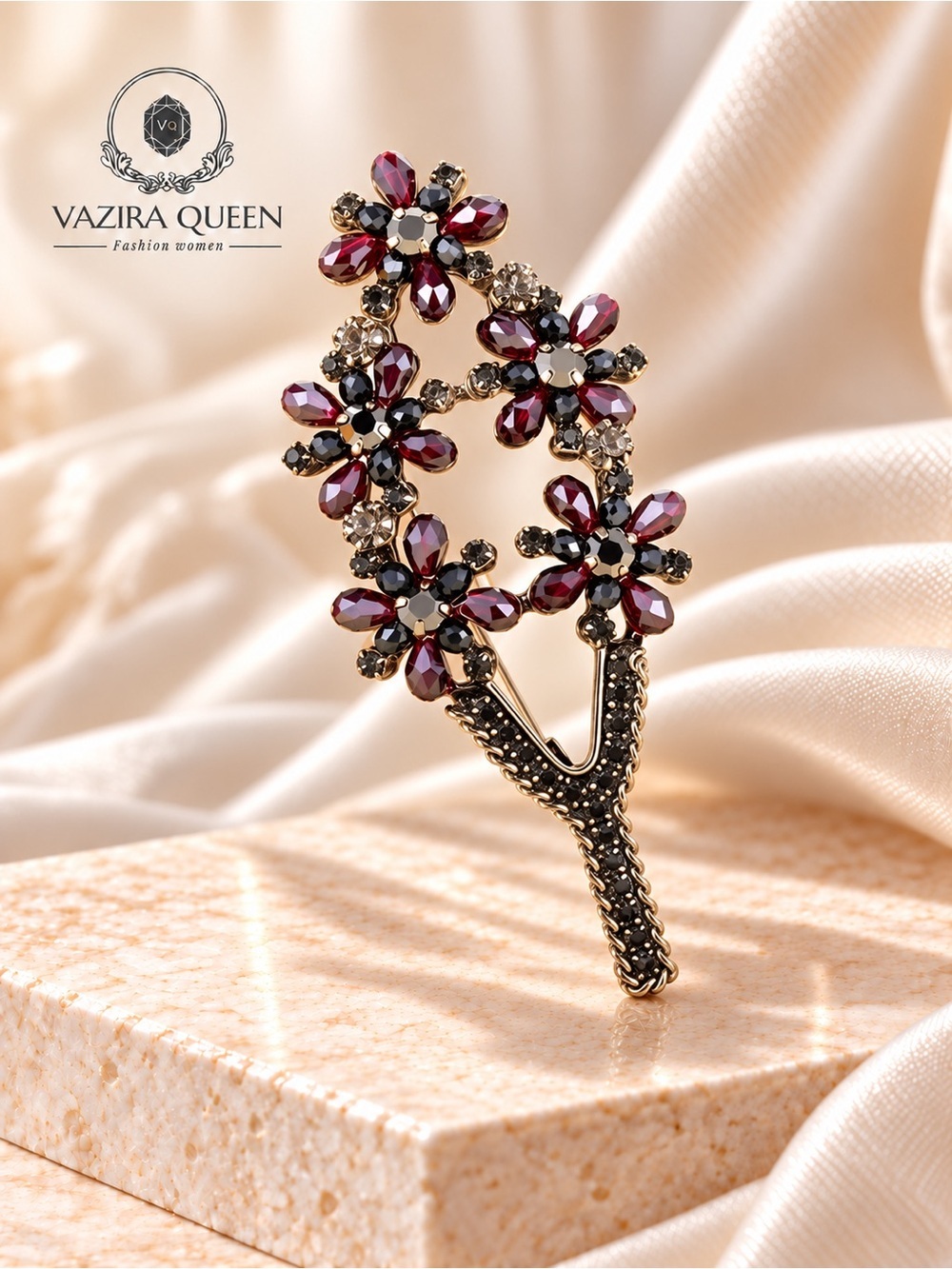 VQ Flower Brooch